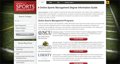 Desktop Screenshot of mastersinsportsmanagement.org